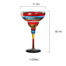 Load image into Gallery viewer, Cocktail Handapainted Crystal Glass
