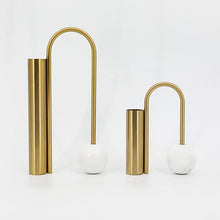 Load image into Gallery viewer, Modern vases Dalton - marble &amp; iron
