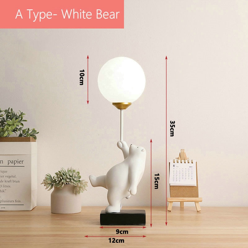 Polar Bear table creative table lamp
