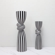 Load image into Gallery viewer, Resin candle holder Striped - modern style
