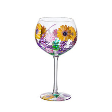 Load image into Gallery viewer, Hand-painted flowers Wine Glass
