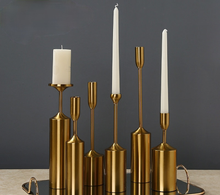 Load image into Gallery viewer, Elegant metal candle holders - Set 3pcs
